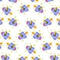 Cute animal character pattern suitable for wallpaper vector