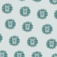 Cute animal character pattern suitable for wallpaper vector