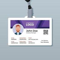 Corporate Identity Card Design Template vector