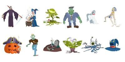 a large selection of characters for the holiday vector