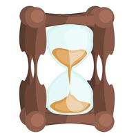 hourglass simple drawing flat time is counting new vector