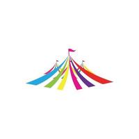 circus logo illustration design vector