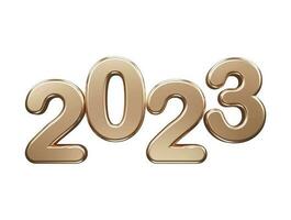 efecto de texto de año nuevo 2023 vector