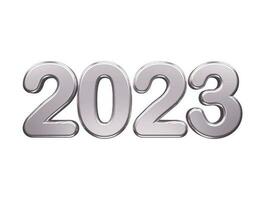 efecto de texto de año nuevo 2023 vector