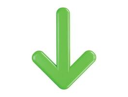 Arrow icon 3d render vector