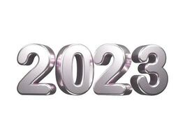 efecto de texto de año nuevo 2023 vector