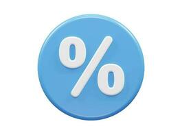 Percentage off text effect vector