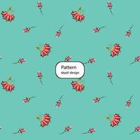 Seamless Floral Pattern in vector.Wild flowers, leaves, branches, candies repeat pattern design set.Handmade. Wallpaper, fabric or design of gift paper. vector