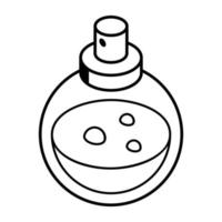 An icon of perfume line design vector