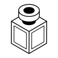 An icon of cologne line design vector