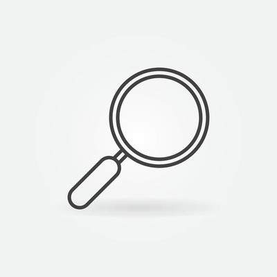 Magnifier icon, simple style 14542253 Vector Art at Vecteezy