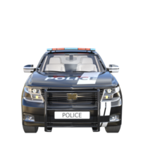 voiture de police rendu 3d png