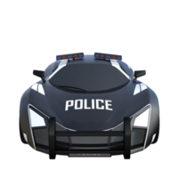 Polizeiauto 3D-Rendering png