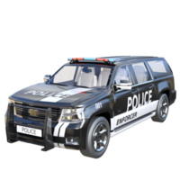 voiture de police rendu 3d png