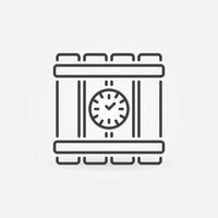 Time Bomb outline icon. Vector Timebomb concept linear symbol