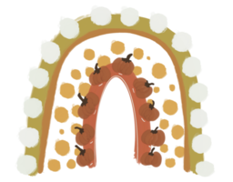 noël arc-en-ciel mignon png