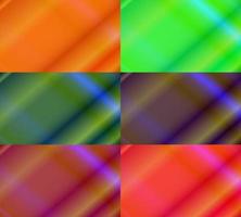six sets of light neon abstract background. shiny, modern and color style. gold, green, dark green, dark purple and dark red. great for background, wallpaper, card, cover, poster, banner or flyer vector