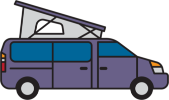 camping auto schets tekening png