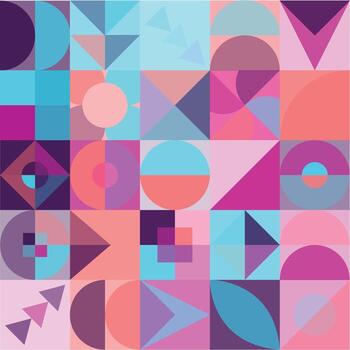 Geometric Bauhaus Pattern design. Abstract Background design template. Vector Shape and modern art.