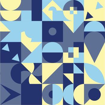Geometric Bauhaus Pattern design. Abstract Background design template. Vector Shape and modern art.