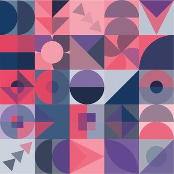 Geometric Bauhaus Pattern design. Abstract Background design template. Vector Shape and modern art.