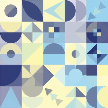 Geometric Bauhaus Pattern design. Abstract Background design template. Vector Shape and modern art.