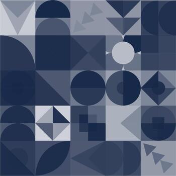 Geometric Bauhaus Pattern design. Abstract Background design template. Vector Shape and modern art.