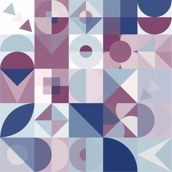 Geometric Bauhaus Pattern design. Abstract Background design template. Vector Shape and modern art.