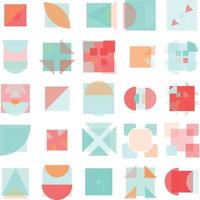 Geometric Bauhaus Pattern design. Abstract Background design template. Vector Shape and modern art.