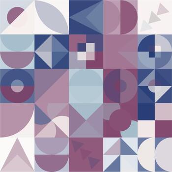 Geometric Bauhaus Pattern design. Abstract Background design template. Vector Shape and modern art.