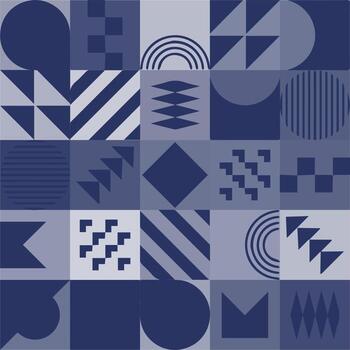 Geometric Bauhaus Pattern design. Abstract Background design template. Vector Shape and modern art.