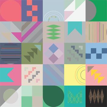 Geometric Bauhaus Pattern design. Abstract Background design template. Vector Shape and modern art.