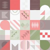 Geometric Bauhaus Pattern design. Abstract Background design template. Vector Shape and modern art.