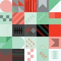 Geometric Bauhaus Pattern design. Abstract Background design template. Vector Shape and modern art.