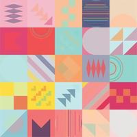 Geometric Bauhaus Pattern design. Abstract Background design template. Vector Shape and modern art.