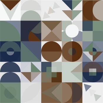 Geometric Bauhaus Pattern design. Abstract Background design template. Vector Shape and modern art.