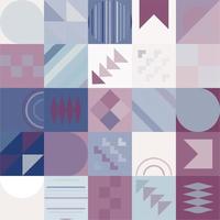 Geometric Bauhaus Pattern design. Abstract Background design template. Vector Shape and modern art.