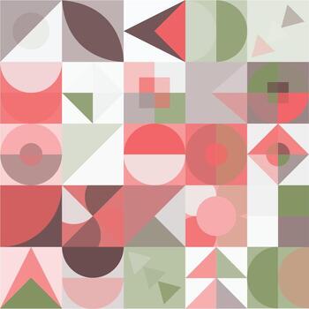 Geometric Bauhaus Pattern design. Abstract Background design template. Vector Shape and modern art.