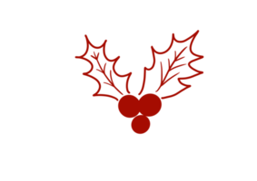 Red Holly Outlined png