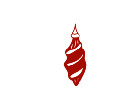 enfeite de natal vermelho png