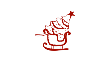 Weihnachtsmann-Taschenspielertrick mit Weihnachtsbaum png