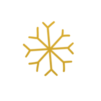 copo de nieve elegante dorado png