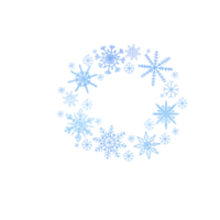 Blue Watercolor Snowflake png