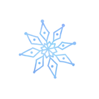 Blue Watercolor Snowflake png