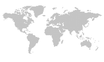 modello di mappa del mondo con continenti, nord e sud america, europa e asia, africa e australia png