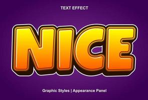 nice text effect with 3d style. vector