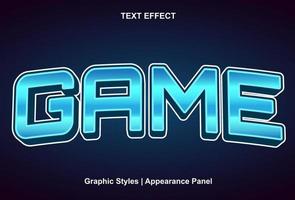 game text effects and editable vector