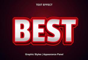 best text effect with 3d style and editable. vector