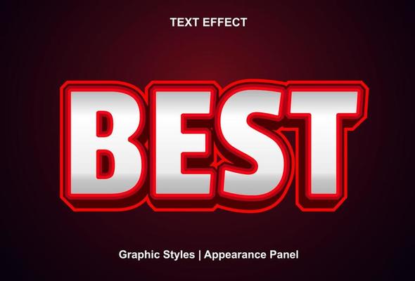 best text effect with 3d style and editable.