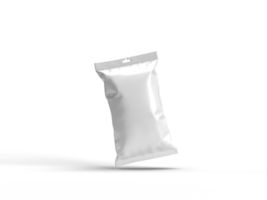 Plastic Pouch Packaging 3d Rendering png